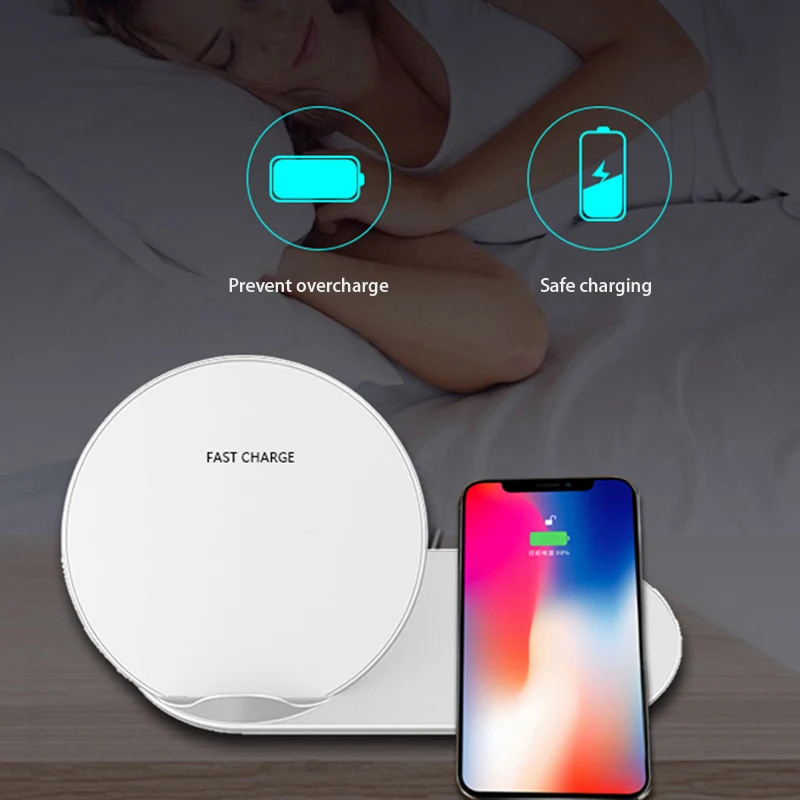 2в1 QI Беспроводное зарядное устройство для iPhone X XS MAX iWatch 4 3 2 Samsung Gear S2 S3 S4 Note 9 часы