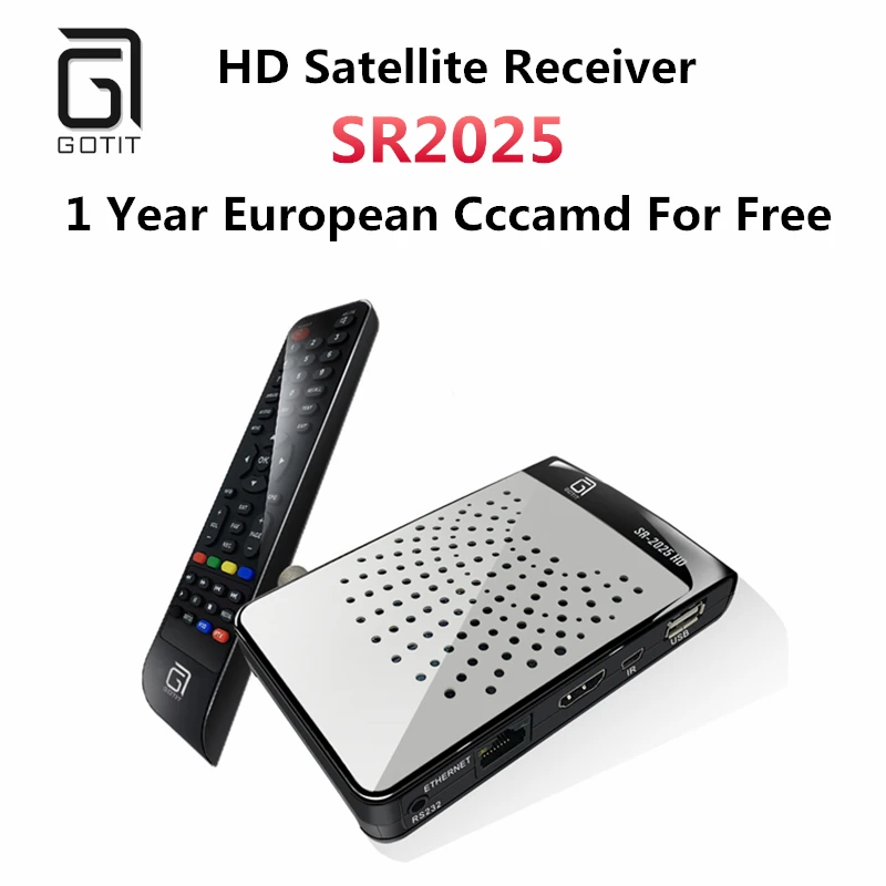 Мини DVB-S2 SR2025 Sunplus1507A H.265 спутниковый приемник+ 1 год Европа CCcam clines для Польши Испания Youporn Youtube поддерживается