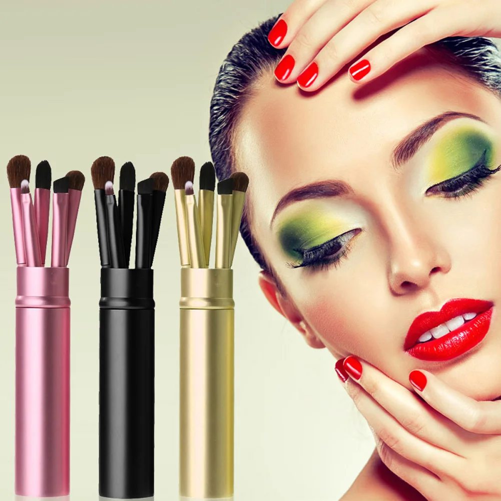 Набор кистей для макияжа глаз 5 шт. тени век губная помада подводка