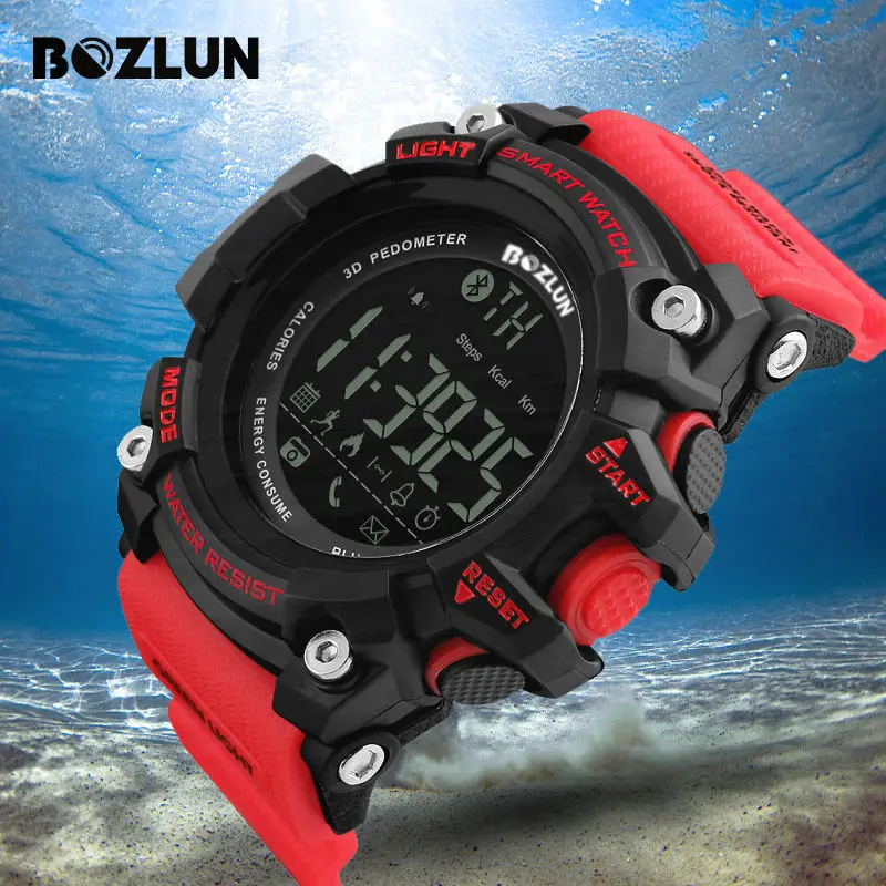 BOZLUN Bluetooth SmartWatch Sport Men Smart Watch inteligente Wearable Device Relogio Reloj 50m Waterproof Wrist Bracelet ST01 |