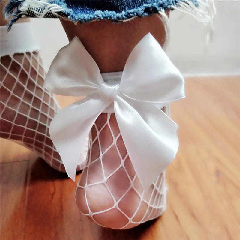 

Women Ruffle Fishnet Ankle High Socks Mesh Lace Fish Net Short Socks #30