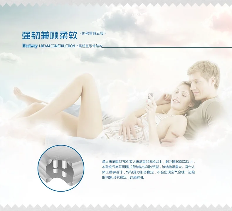 67432 BestWay надувная воздушная кровать 80*60*1" /203*152*46 см Dreamair Премиум воздушная кровать-королева открытый переносной диван-кровать/воздушная подушка кровать