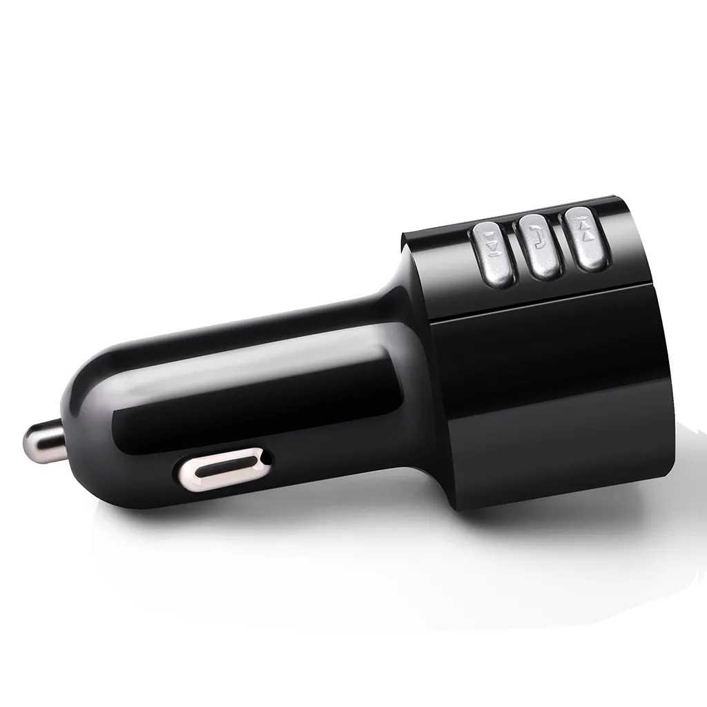 Bluetooth автомобильное USB зарядное устройство fm-передатчик беспроводной радио адаптер MP3-плеер 3.4A с светодиодный экран Bluetooth громкой связи# P10