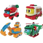 Новинка, большие деформационные фигурки Gogo Dino, автомобиль-трансформер REX, самолет, моторная лодка, кран, динозавр, игрушки для детей