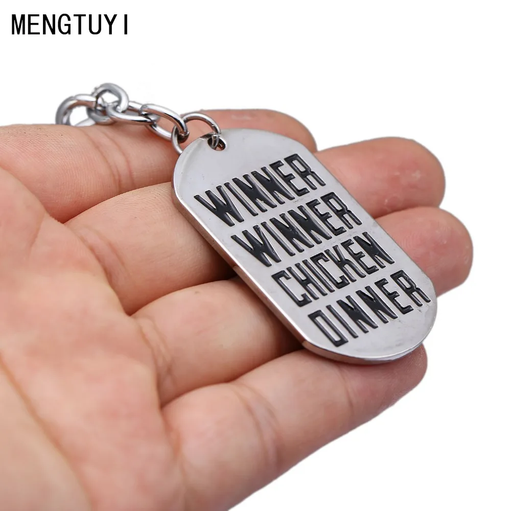 New Game Playerunknown's Battlegrounds PUBG Keychain Dog Tag Metal Key Chain Ring Men Gift Jewelry Accessory Figure Chaveiro | Украшения