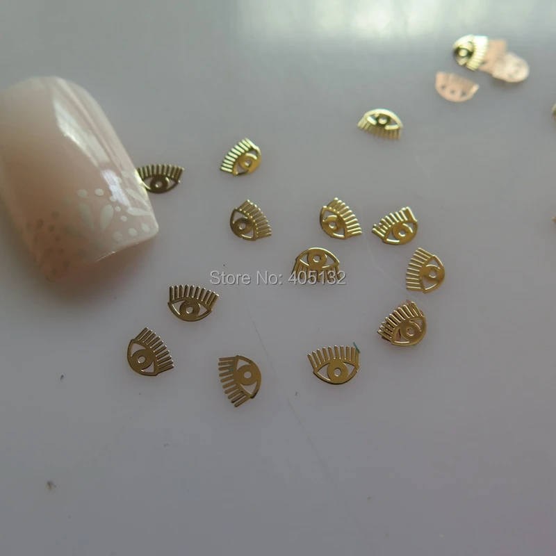 Прибл. 1000 блестящие металлические золотые кусочки неприлипающие детали для