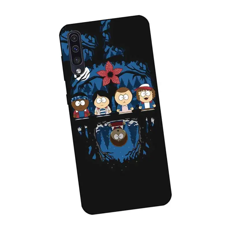 N420 Stranger Things Black Silicone Case For Samsung Galaxy A2 Core A6 A7 A8 A9 A10 A30 A40 A50 A60 A70 A80 A90 5G A20E Plus |