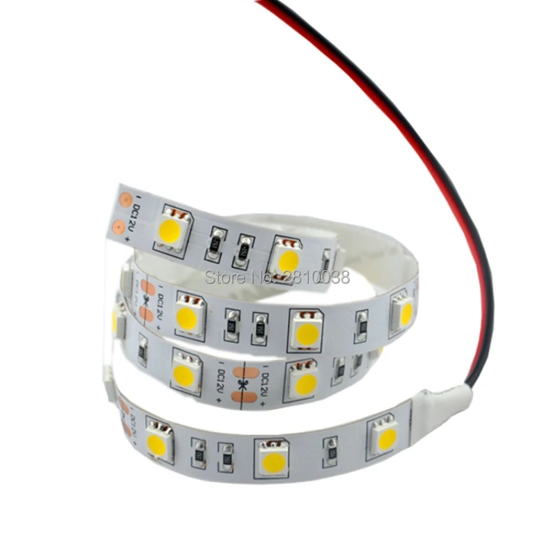 Светодиодная лента High CRI Ra90 100 м/лот SMD5050 постоянный ток 12/24 в 8/10 мм широкие гибкие