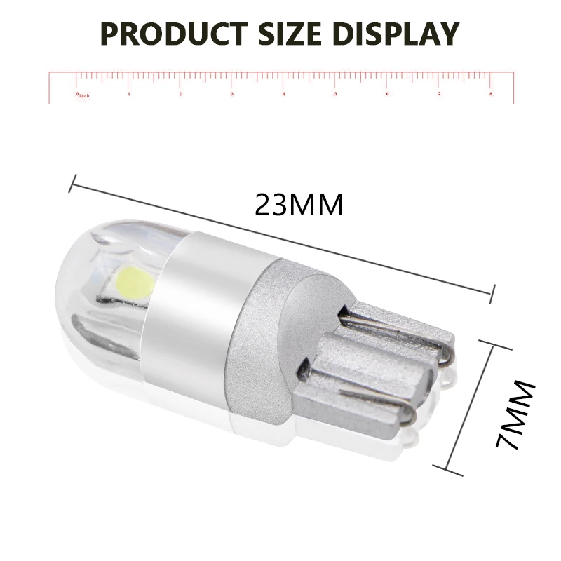 1 шт. Автомобильные светодиодные лампы T10 w5w 3030 SMD 194 168 COB 12 в 6000 К|Сигнальная лампа| |