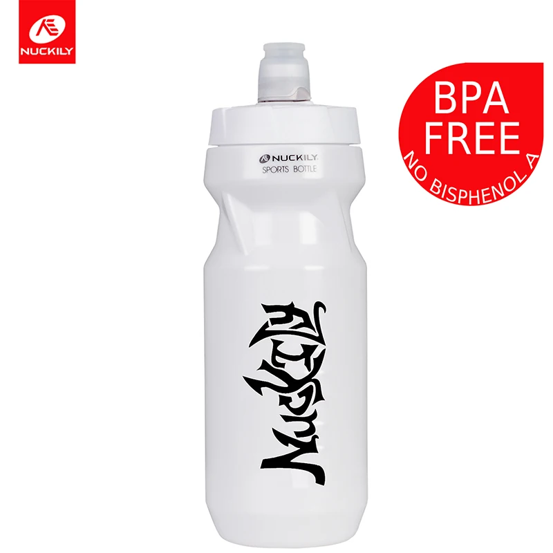 white NUCKILY велосипедная бутылка для воды BPA велосипедная бутылка 610 мл портативный чайник герметичная чашка Спортивная бутылка для питья Велосипедное оборудование - Цвет: white