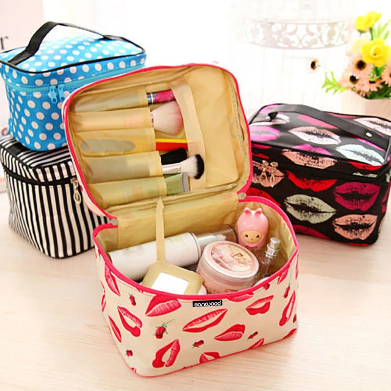 Женская многофункциональная дорожная косметичка для макияжа сумка органайзер