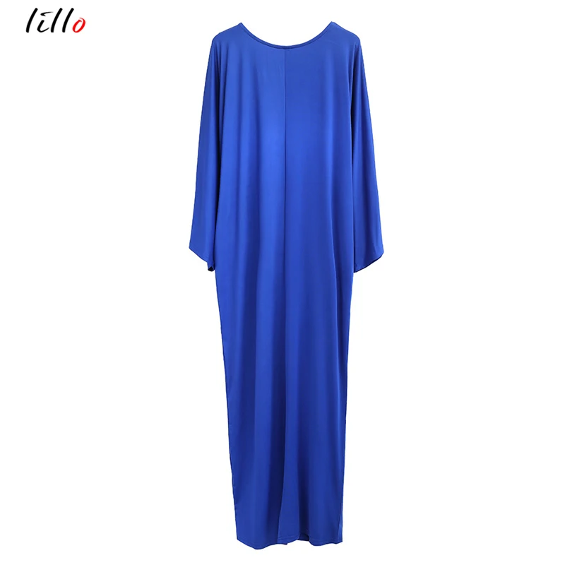 Женское платье с рукавом фонариком повседневное свободное О образным вырезом в