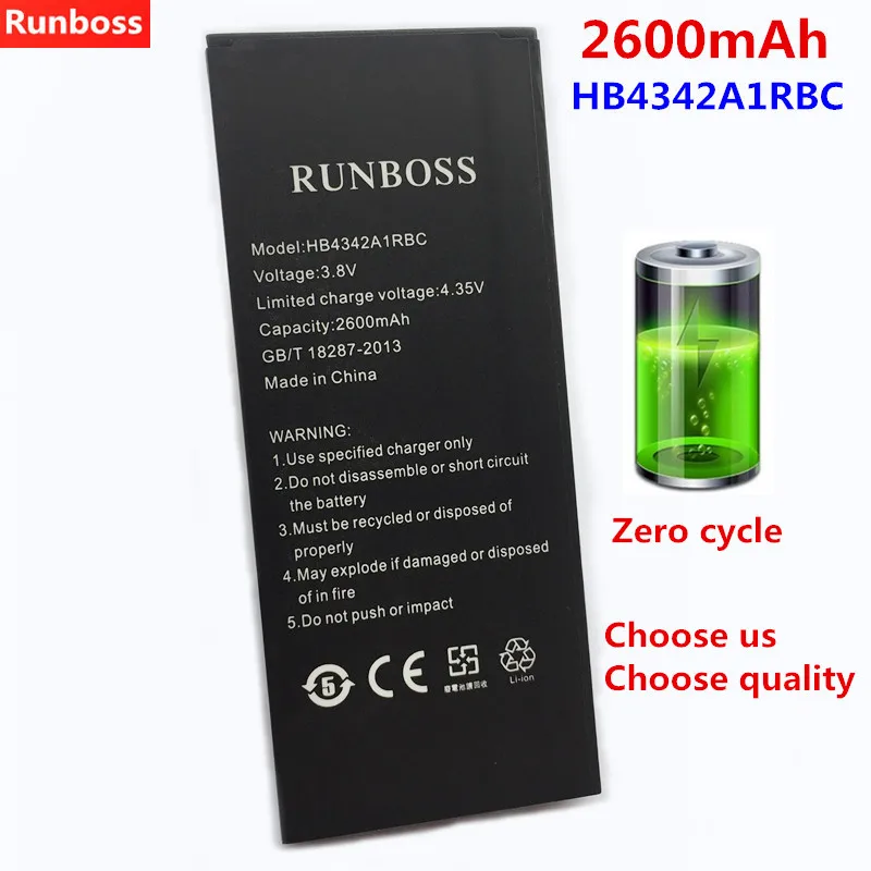 

Аккумулятор высокой емкости HB4342A1RBC 2600 мА · ч для Huawei Honor 4A Honor 5A LYO-L01 LYO-L21 Ascend 5 + SCL-TL00