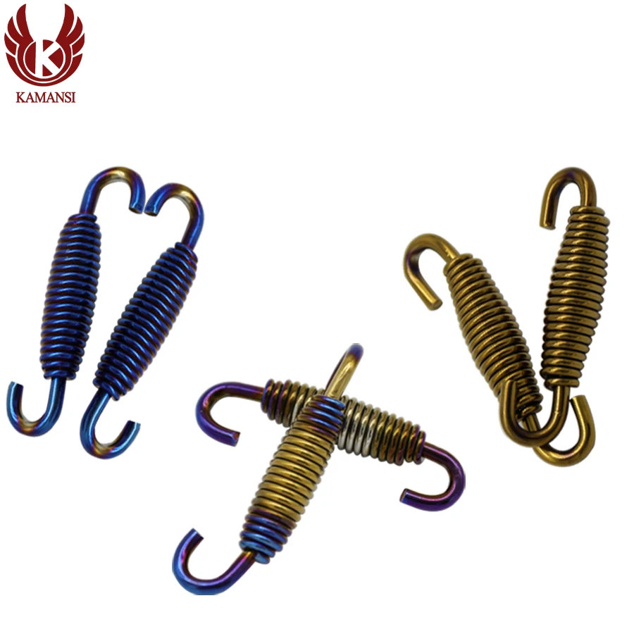 KMS 6pcs Hooks Modified motorcycle Yoshimura Accessories Stainless Steel Spring Hook Motorcycle Exhaust Pipe Muffler Springs |