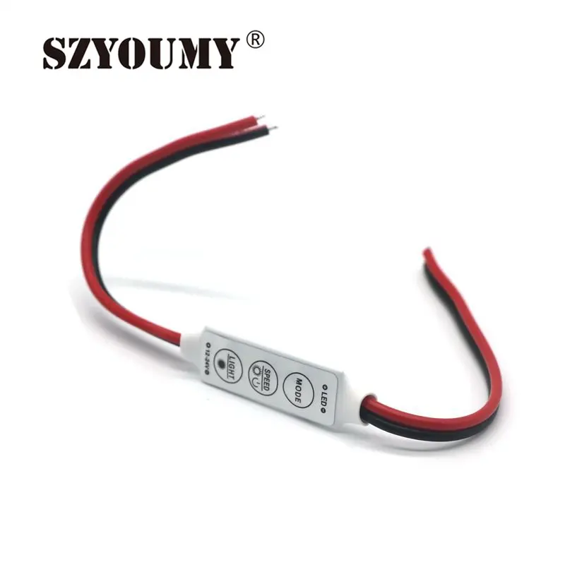 SZYOUMY 1 шт. DC5 24V Mini 3 клавиши одноцветный светодиодный контроллер регулятор яркости