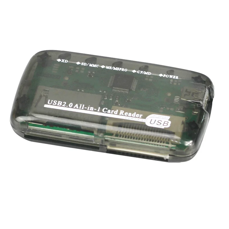 Quevinal 6 in 1 card reader SD MMC XD SM MS CF MD Memory Multi one USB2.0 Smart media | Audio &amp Video Cables