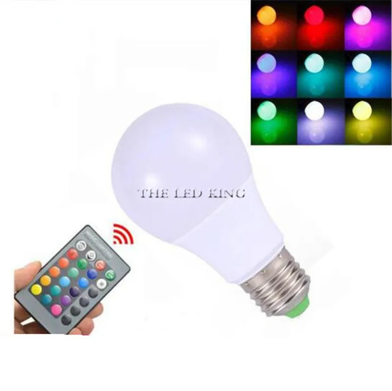 Светодиодная RGB лампа E27 E14 3 Вт 5 10 15 RGBW RGBWW 85 265 в|Светодиодные лампы и трубки| |