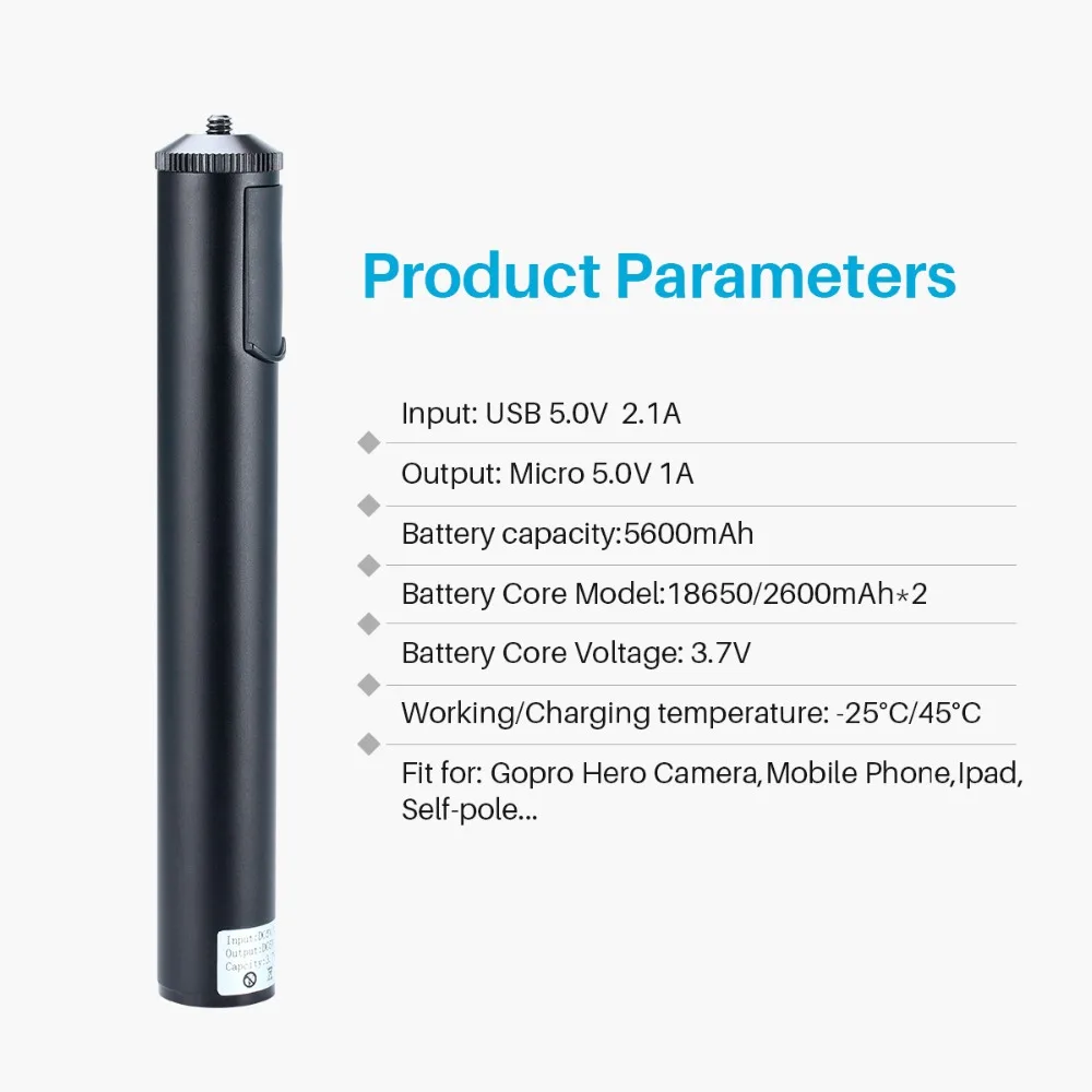 ULANZI BG-1 Power Bank Handgrip 5200 мАч перезаряжаемая батарея Внешнее зарядное устройство для