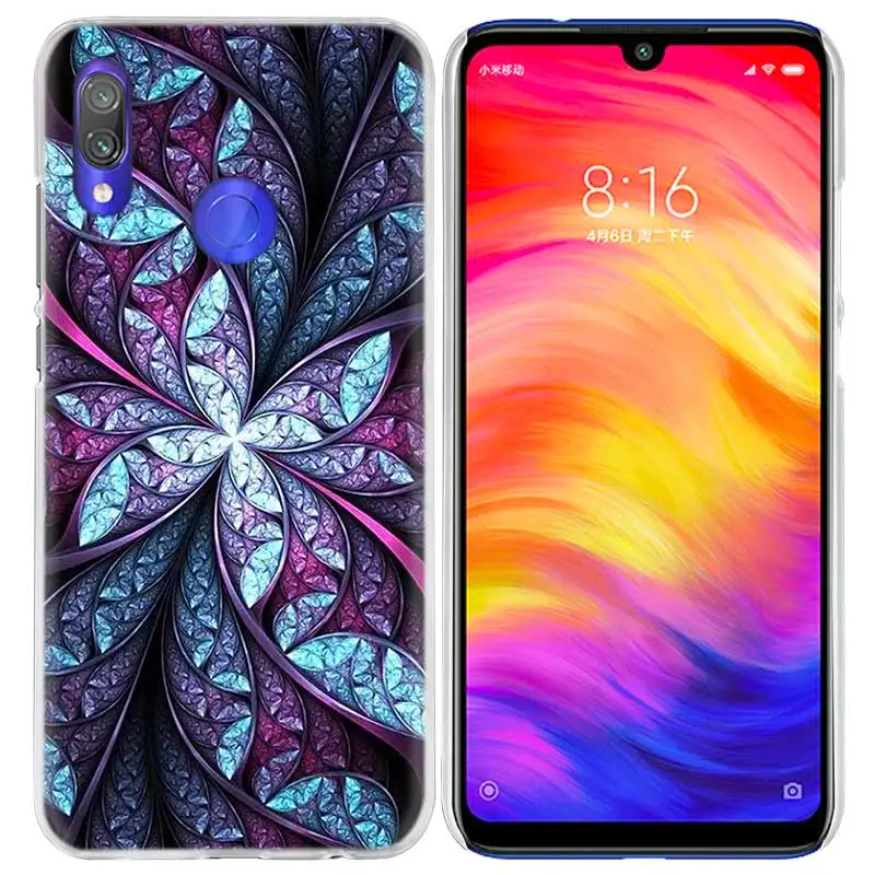 03 Жесткий чехол для телефона с мандалой цветком и решеткой для Xiao mi Red mi Go Note 7 6 6A Pro S2 5 5A 4X mi A1 A2 9 mi x 3 5G 8 lite Play F1 - Цвет: 03