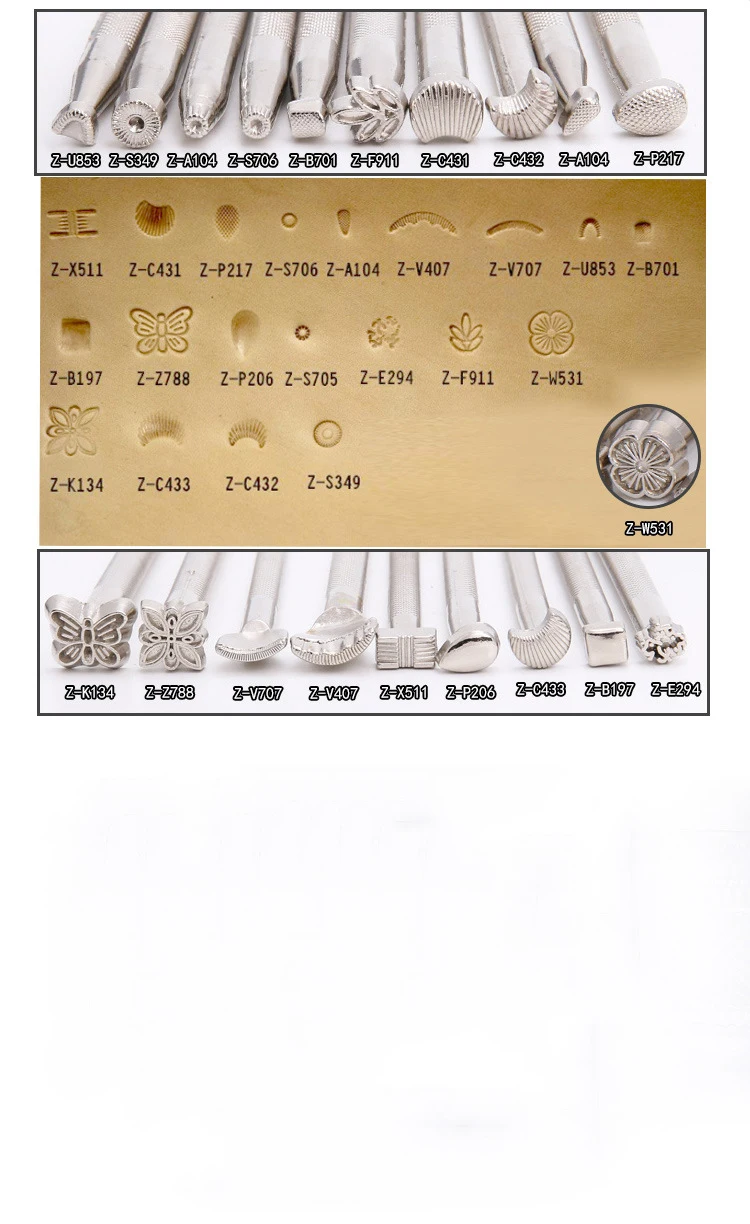 Инструменты для гравировки и печати из кожи 20 наборов ручных поделок|Штамповка| |