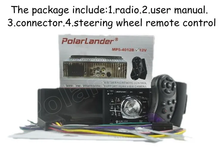 Автомобильное радио Mp4 MP5 плеер bluetooth USB TF Aux 1 Din аудио стерео в том числе камера заднего вида с рулевым колесом дистанционного управления