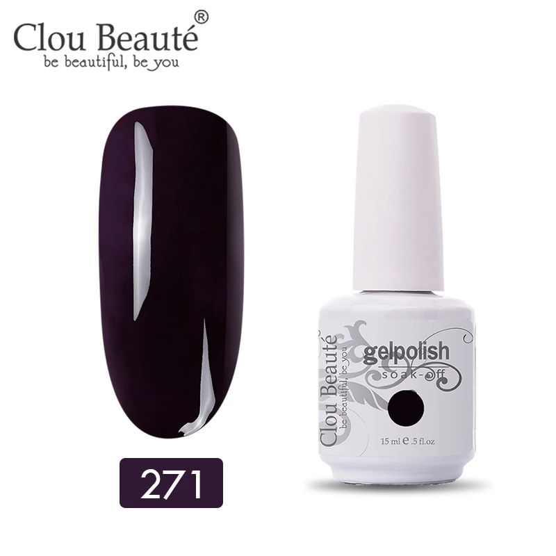 11271 Clou Beaute УФ гель лак для ногтей гель для ногтей Маникюр УФ светодиодный цветной гель Лак Блеск Гель лак для ногтей набор маникюрный гель лак - Цвет: 11271