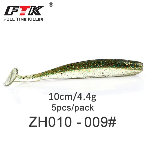 5pcs-ZH010-009 Приманка для рыбалки от ftk 70 мм/75 мм/85 мм/100 мм воблеры Shad Карп мягкие приманки для рыбалки Swimbaits силиконовые джиг искусственные приманки - Цвет: 5pcs-ZH010-009