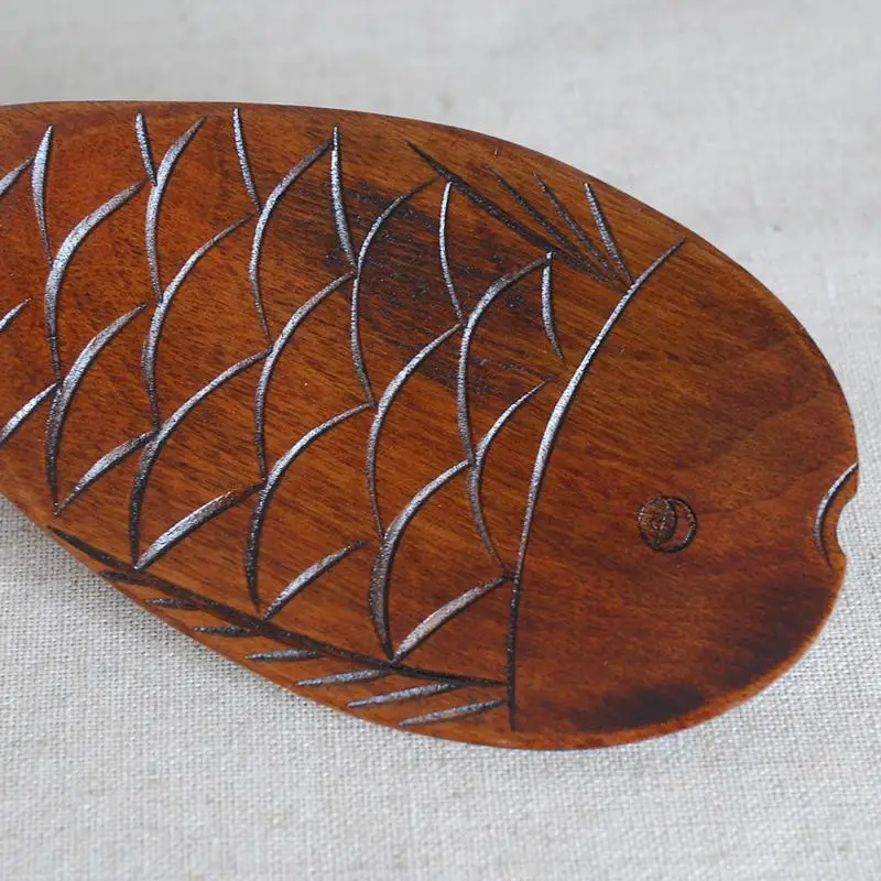 1Pcs Wood Rice Paddle Scoop Ladle Cute Fish Shape Spoon Non Stick Kitchen Tools 21*7cm | Дом и сад