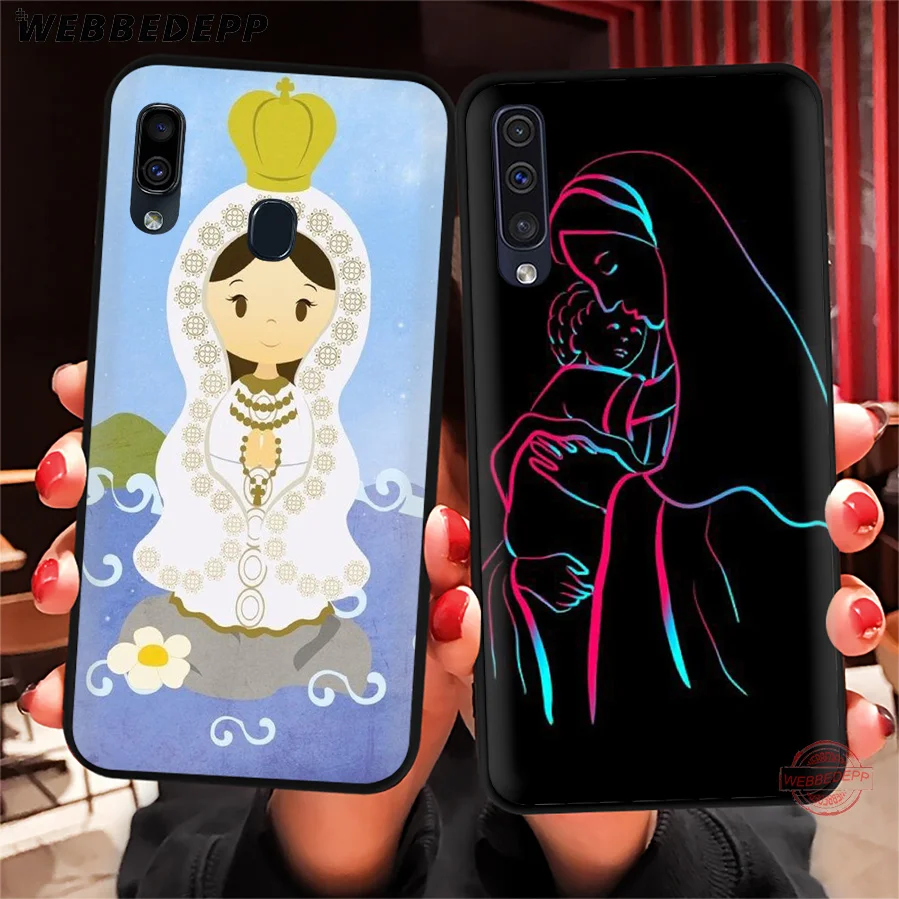 WEBBEDEPP мягкий чехол для телефона с изображением Иисуса Девы Марии Samsung A50s A40s A30s A20s