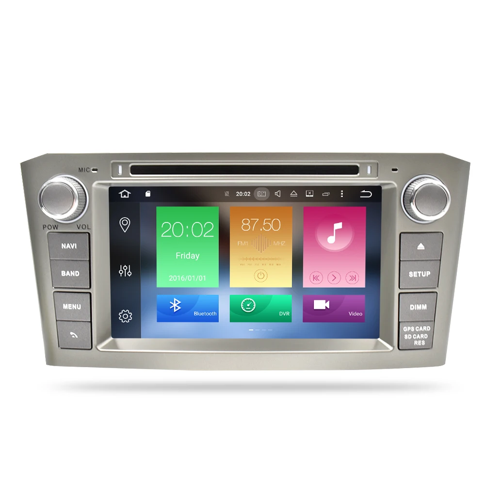 Android 9,0 9,1 ram 4G DVD стерео Мультимедиа для Toyota Avensis/T25 2003-2008 радио gps навигация видео