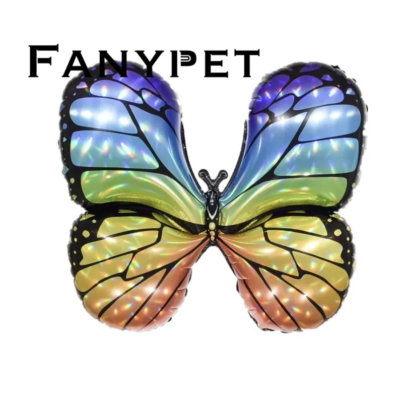 Fanypet воздушные шарики в виде животных лазерная бабочка фольга шары украшение для