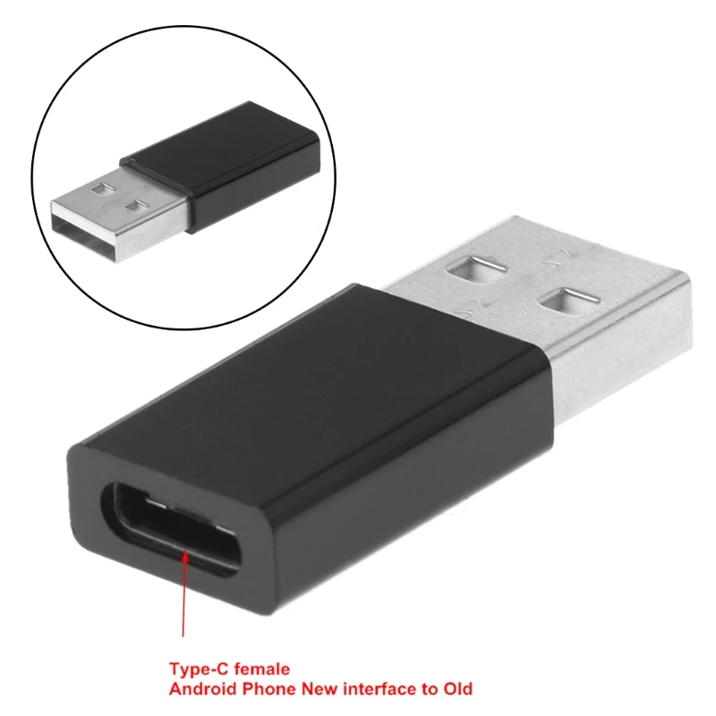Адаптер конвертера OTG с разъемом папа на USB Type C для ноутбуков и настольных ПК 2 0 A |
