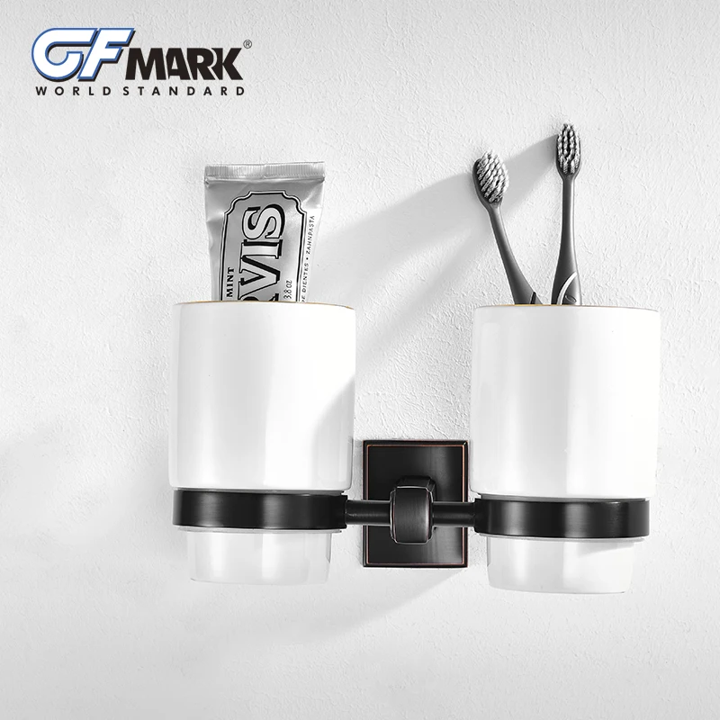 GFmark винтажный держатель для чашек ванной комнаты медная основа керамическая