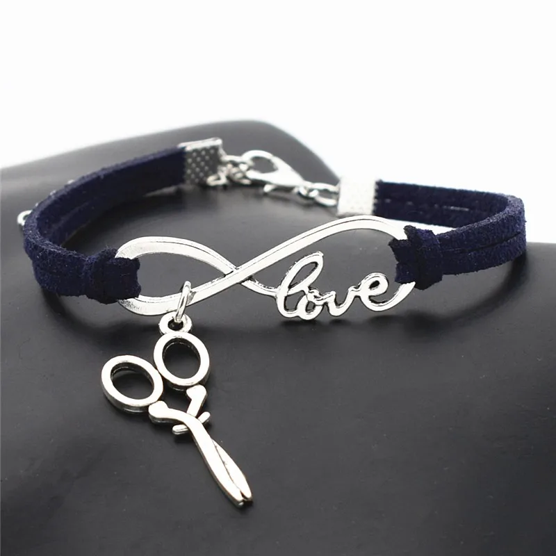 Модный парикмахерский парикмахер Infinity Love 10 цветов Искусственные кожаные