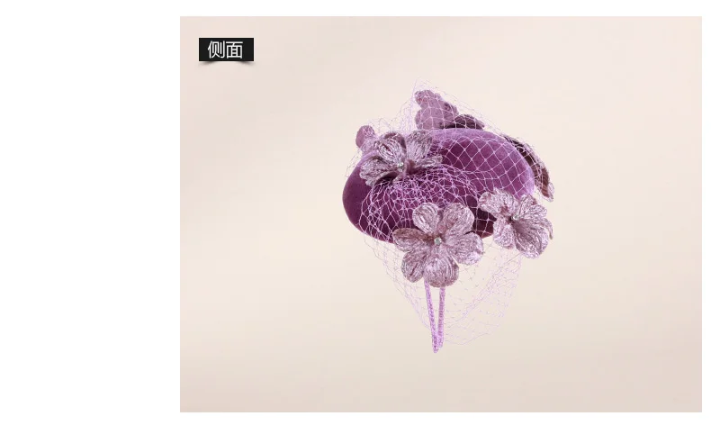 Дамы белье Pillbox Hat Fascinators Для женщин элегантные Дерби церковь Кепки женские Fedora Британский Стиль Свадебные цветы Шапки B-8163