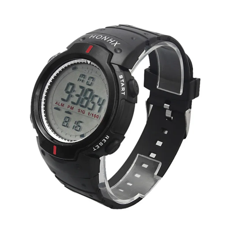 Honhx Mens, цифровые часы с большим циферблатом, для занятий альпинизмом, спортивные часы для мужчин, светодиодный, электронные наручные часы, Reloj Relogio# N