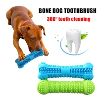 pets toothbrush silicone chew toy teddy teeth cleaning small dog bone shape stick perfect dog cleaning mouth teeth care products