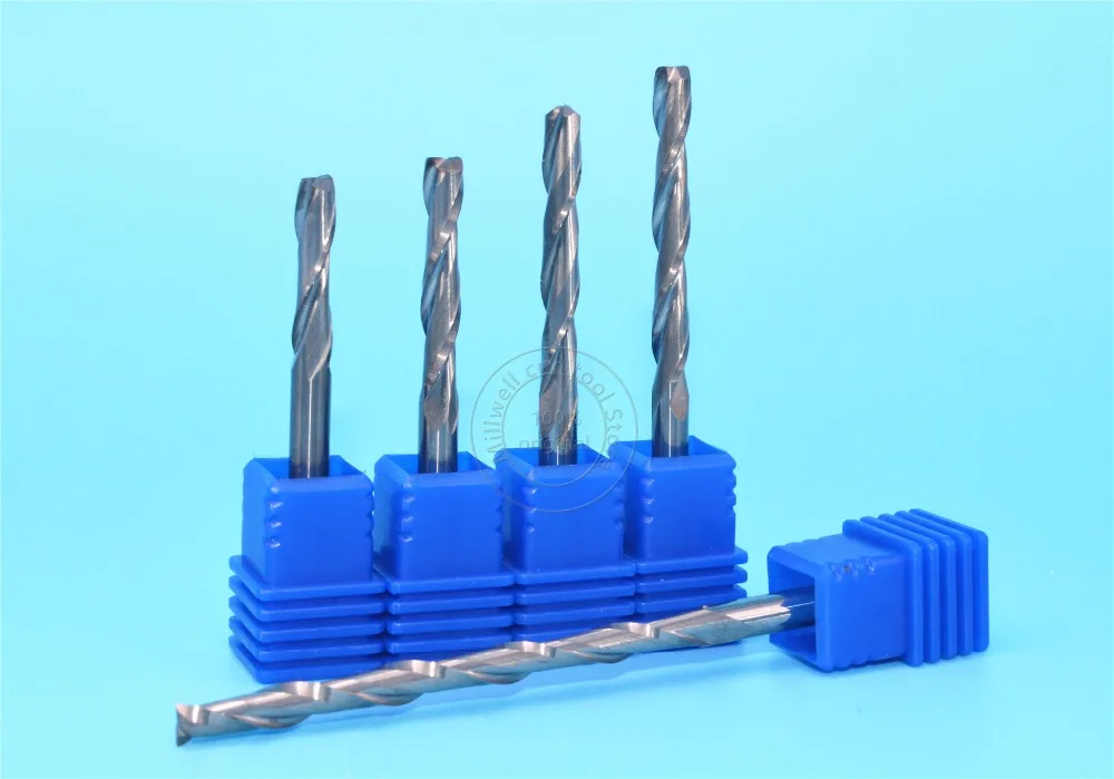 1PCS-CNC Вольфрамовая твердосплавная фреза по дереву инструмент, станок для фрезерования древесины, деревообработка вставить фрезы, 2 флейты концевая фреза, МДФ, ПВХ, акрил