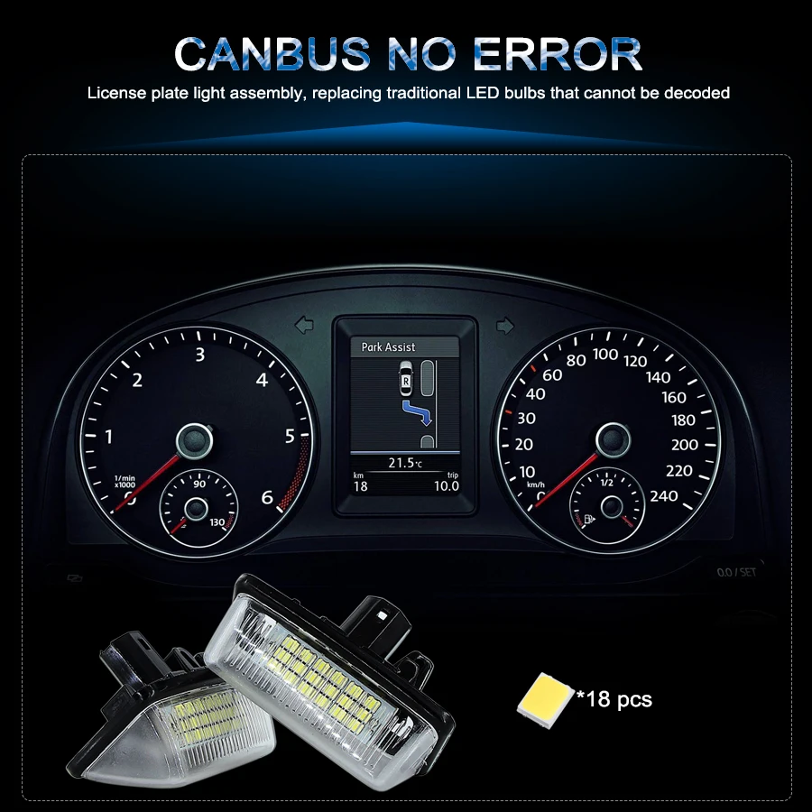 2 шт. номерные знаки для Toyota Corolla Crown S180 Starlet EP91 Vios Previa ACR50 GSR50 Noah/Voxy номер лампы