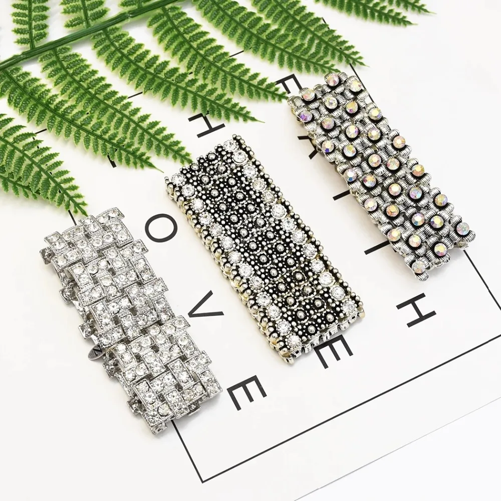 Богемные регулируемые Яркие Браслеты и обручи Rhienstone Женский античный браслет