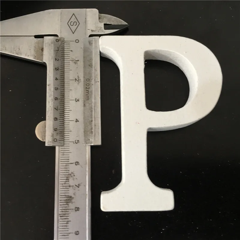 P 1 шт. DIY A-Z Деревянные белые английские буквы Свадебный декор Алфавит украшения boda mariage деревянные украшения слова вечерние украшения - Цвет: P