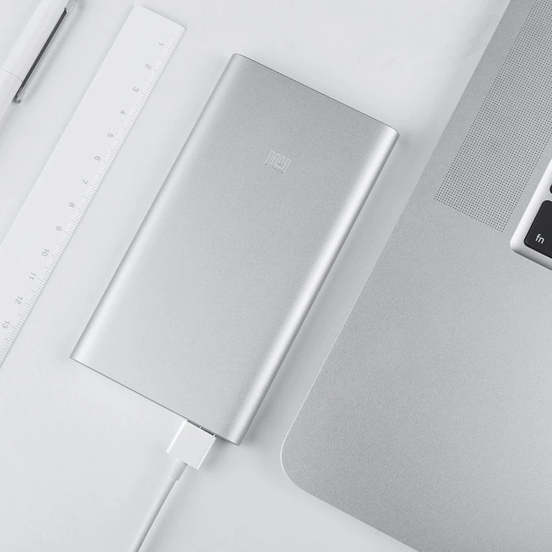 Оригинал Xiao mi 5000mAh power Bank 2 портативное зарядное устройство Тонкий ni bank 5 V/2.1A