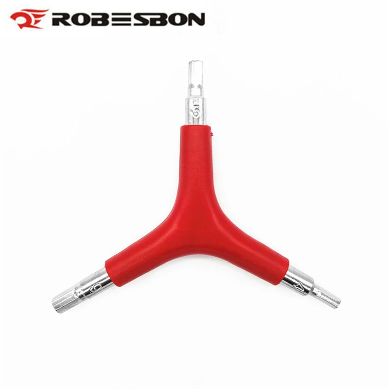 

ROBESBON 3 Way Hex Wrench Spanner Bicycle Repair Tools Cycling Mountain Bike Bicycle MTB Repair Tool 4mm/5mm/6mm