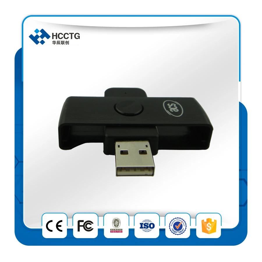 Считыватель смарт карт Rocketek USB 2 0 контакт IC ISO7816 поддержка Windows/Linux/IOS/Android