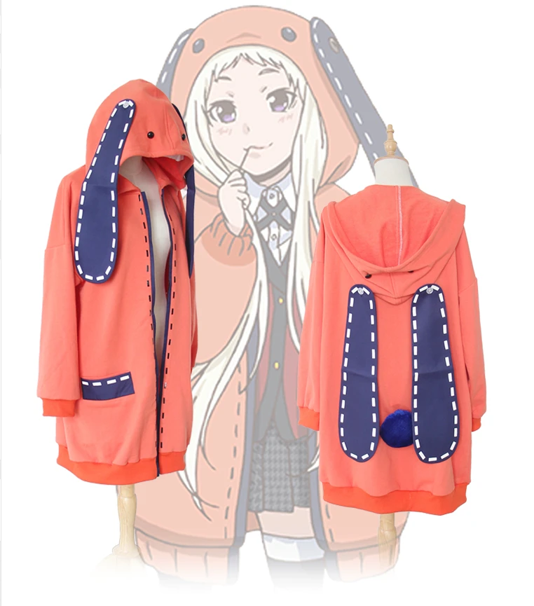 Горячая аниме Kakegurui компульсивный игрок Руна Yomozuki костюмы для косплея Пальто