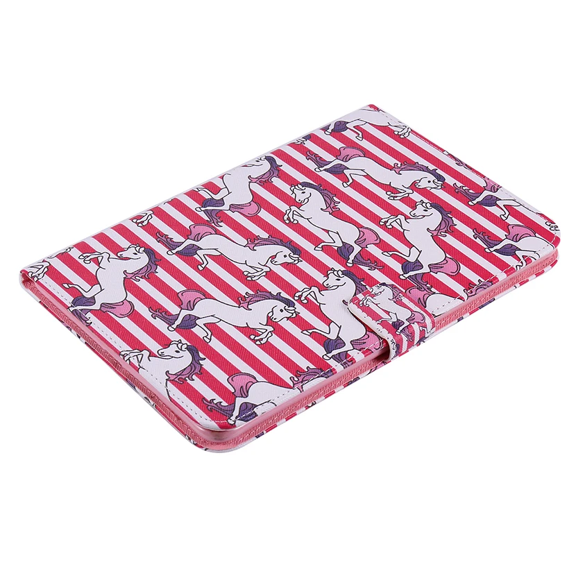 Cartoon Painted Flip PU Leather Case For Apple iPad Mini 4 Cover Magnetic smart Card Slots wallet Protective Shell Capa Shield | Компьютеры