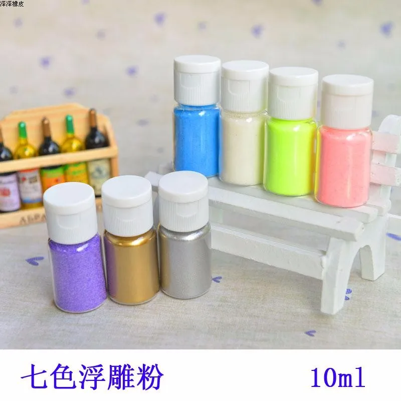 DIY порошок для тиснения Металлизированные краски глянцевый золотистый