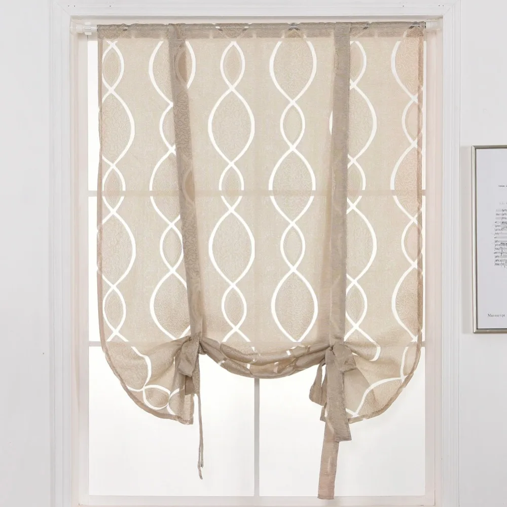 NAPEARL короткие шторы кухня обработки окна полупрозрачный подзор связать