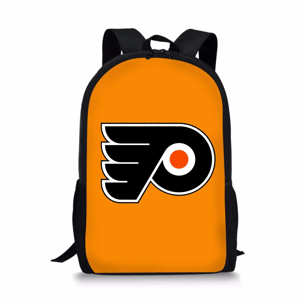 003 THINK Kids Bookpack Philadelphia Flyers школьный рюкзак с принтом для подростков 16 дюймов большой емкости детская школьная сумка на заказ - Цвет: 003