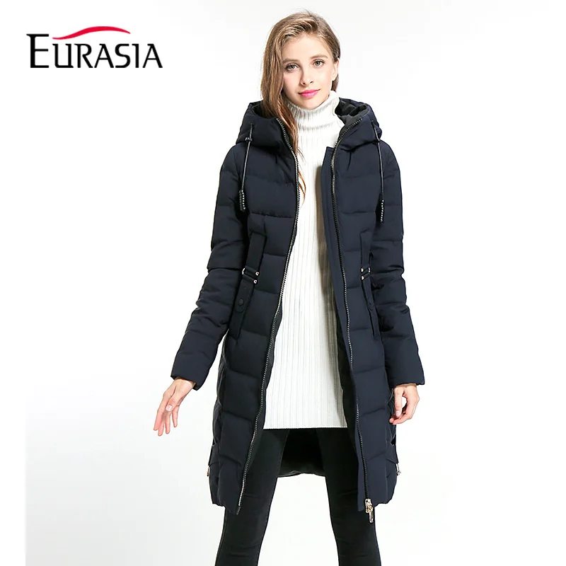 Евразия ограниченный полный длинные Новинка 2017 года Для женщин зимняя куртка со